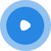 blue play button icon