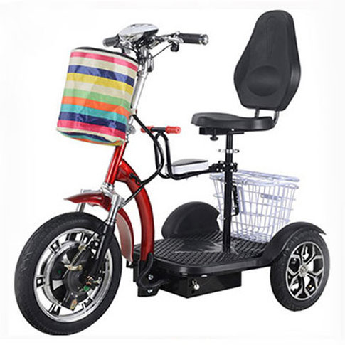 Powerful 500W/350W  Electric Tricycle with Basket For Adult