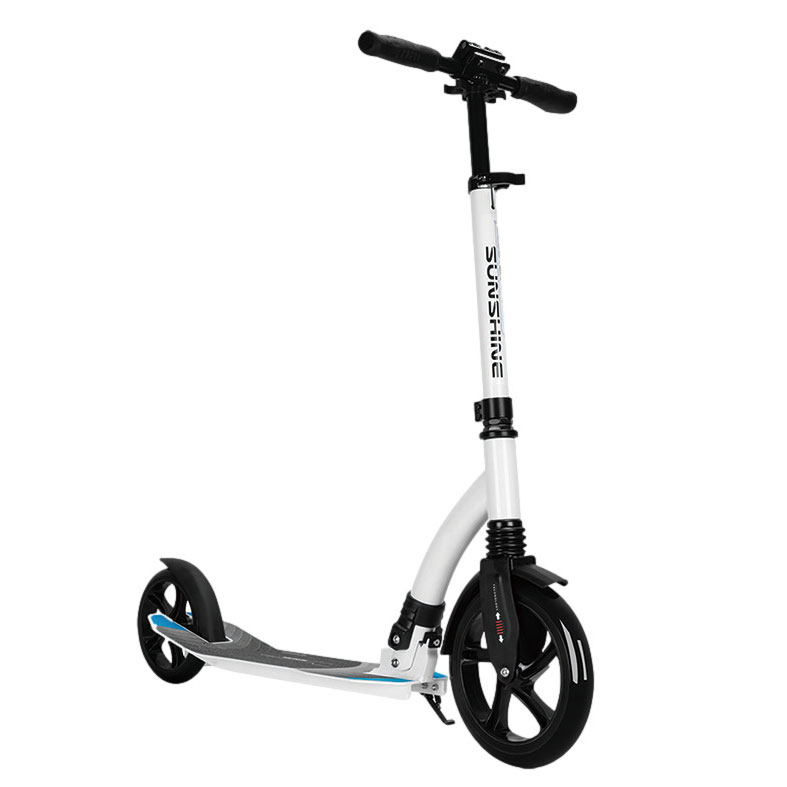  230mm PU Wheel Aluminum Adult Kick Scooter with Pull-up Folding WJD-662