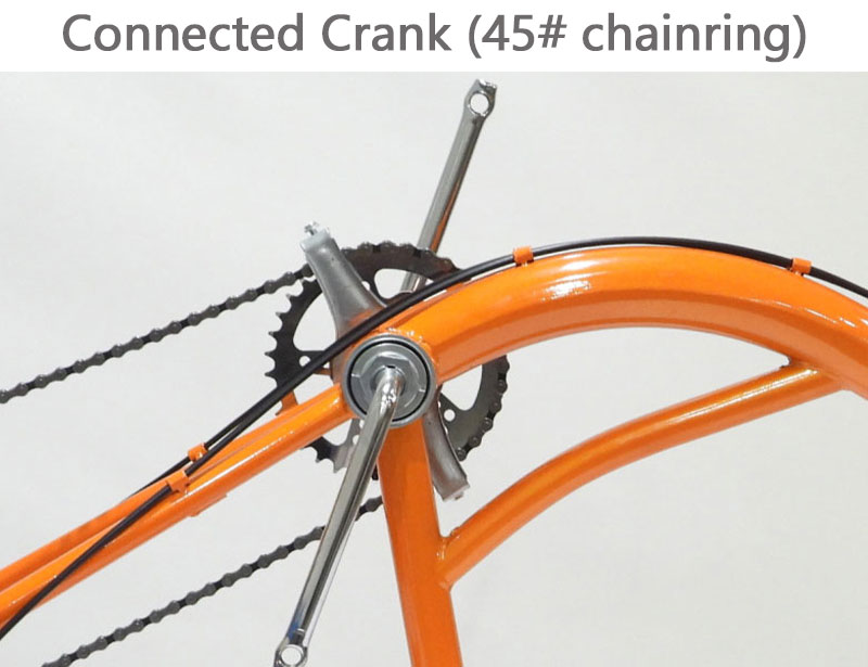 Connected crank (45# chainring)