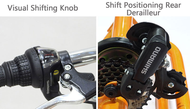 Visual shifting knob, Shift positioning rear derailleur